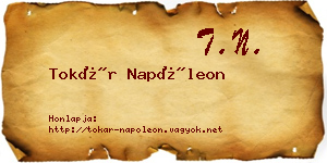 Tokár Napóleon névjegykártya